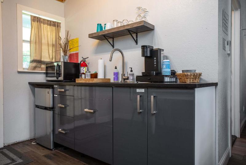 Tiled Shower Walk to Main Kitchenette Smart TV - image 12