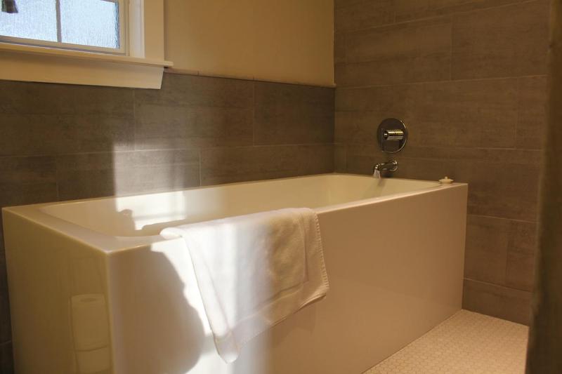 Tiled Shower Walk to Main Kitchenette Smart TV - image 9