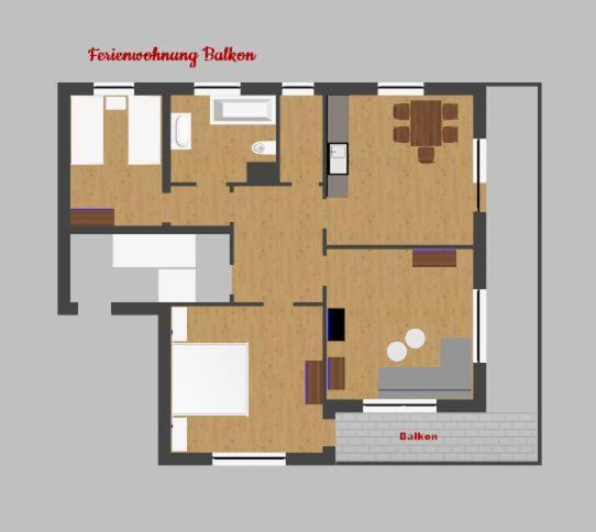 Two-Bedroom Apartment with Balcony image 1
