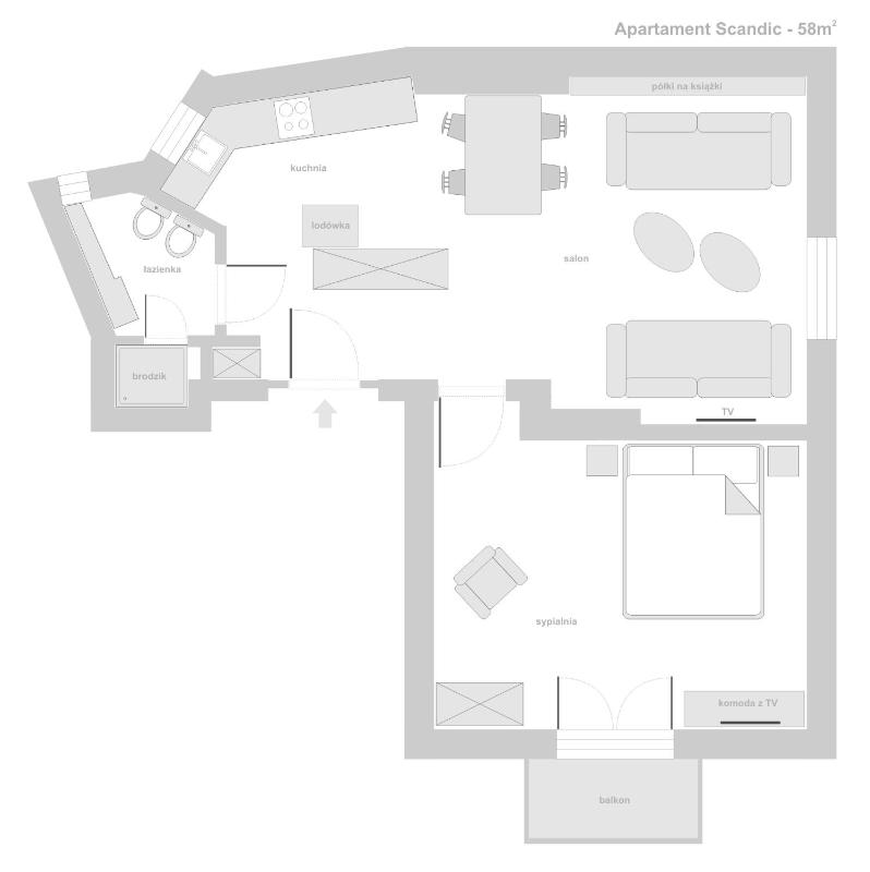 Sanhaus Apartments - SCANDIC - Apartament z balkonem 200 metrów od plaży - image 4