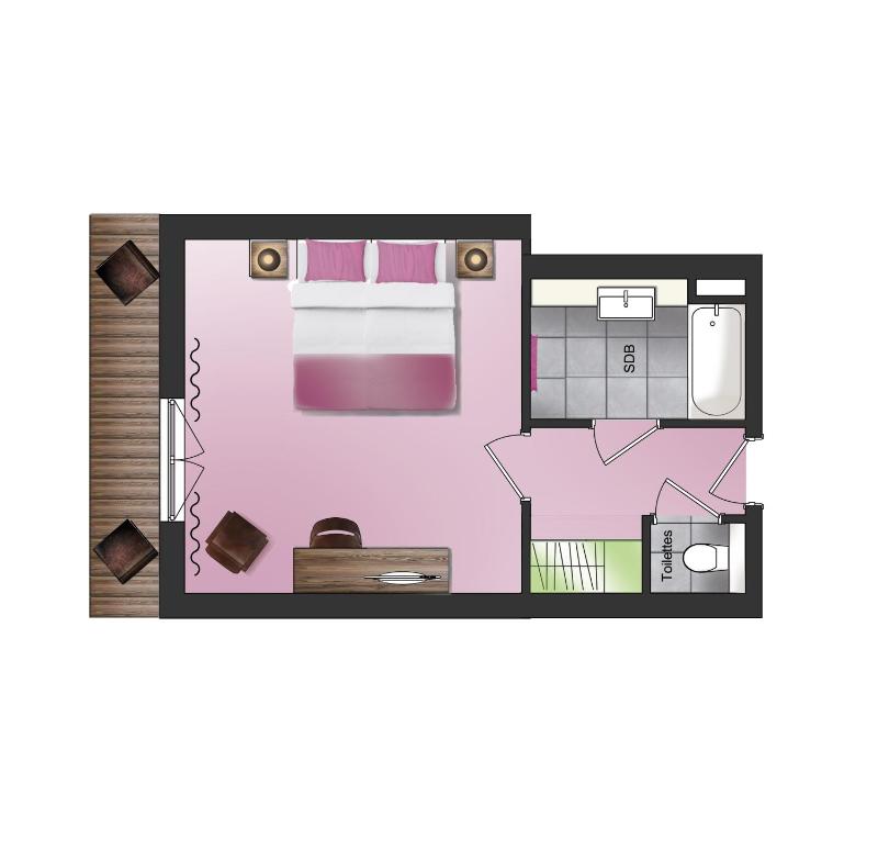 Double Room with Balcony - Lake Side image 1