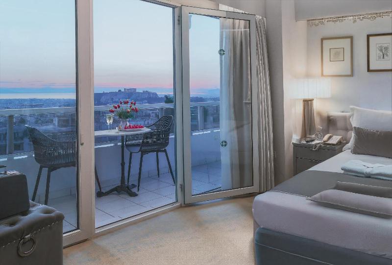 Premium Room with Private Balcony & Panoramic Acropolis View image 1