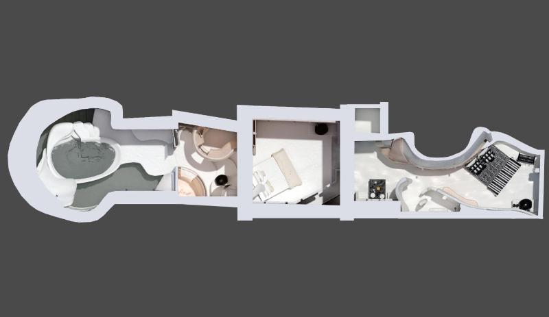Tholos Villa with Indoor Swimming Pool and Private Outdoor Hot Tub and Caldera View image 3