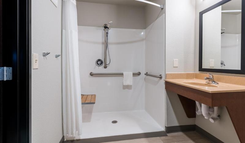 Queen Room - Hearing & Mobility Accessible - Roll In Shower image 2