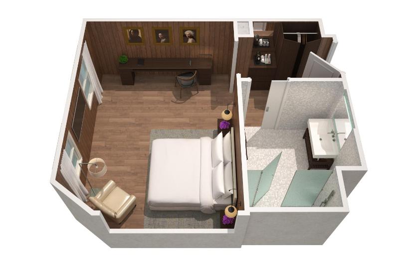 Deluxe King, Guest room, 1 King image 1