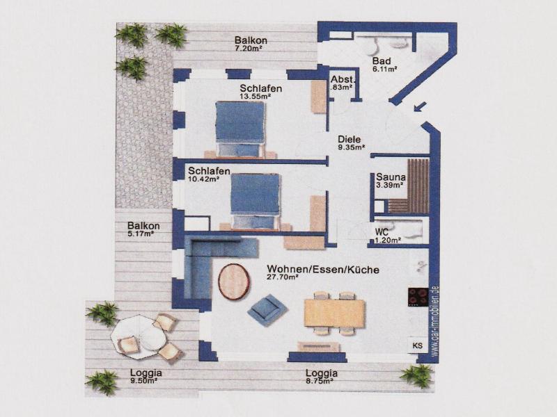 Villa Annika Whg 12 Penthouse Baltica mit Balkon - image 21