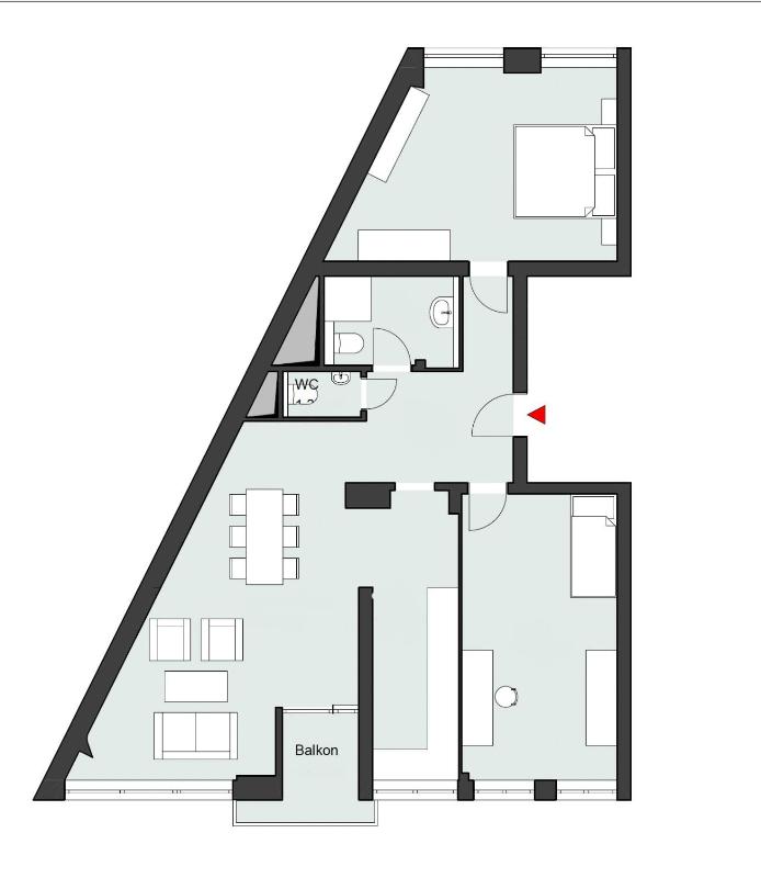 3 Room Downtown Apartment Bilk - image 14