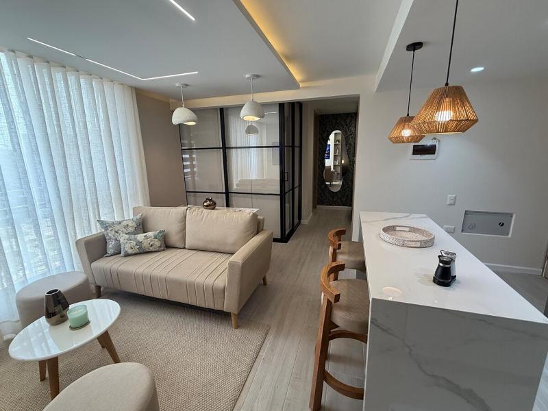 Open Floor Chic Interior Design Pool Full Kitchen - image 1