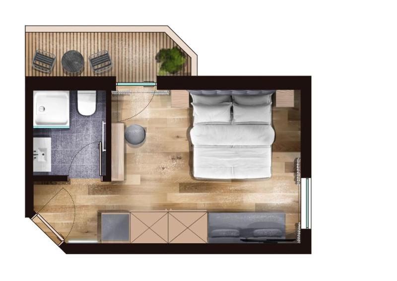 Deluxe Double Room with Balcony image 3