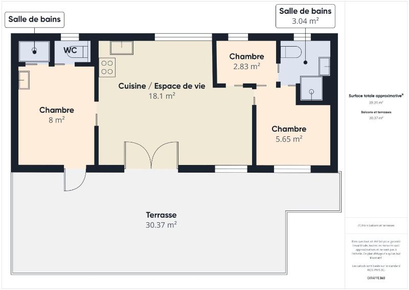Joli chalet pour 6 résidence avec piscine - image 6