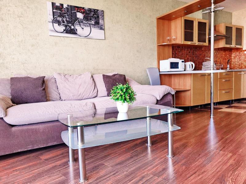 Deluxe One-Bedroom Apartment with Balcony and river view image 3