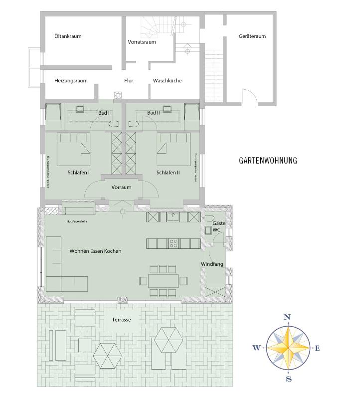 Apartment with Garden View image 3