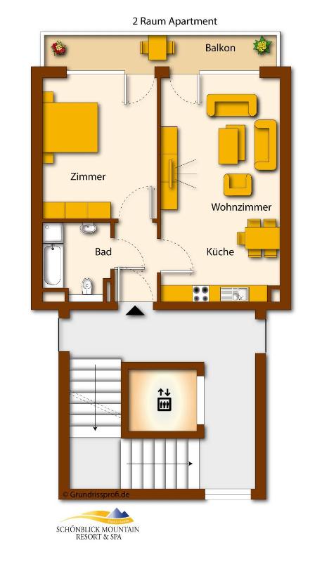 One-Bedroom Apartment with Sofa Bed image 1