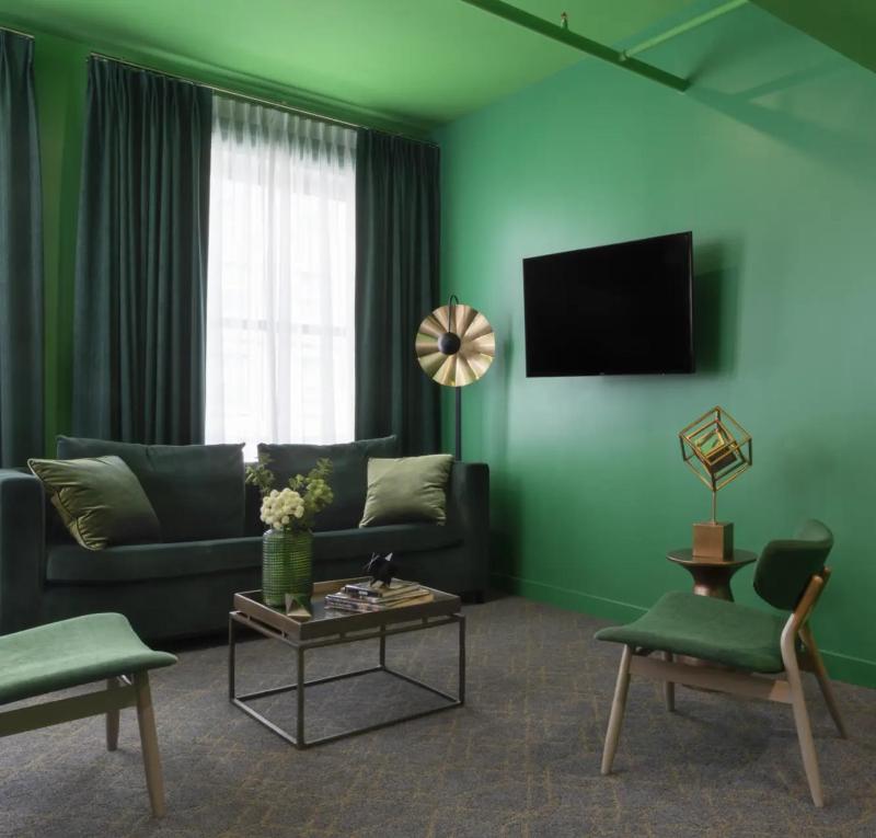 One-Bedroom Green King Suite with Kitchenette image 2