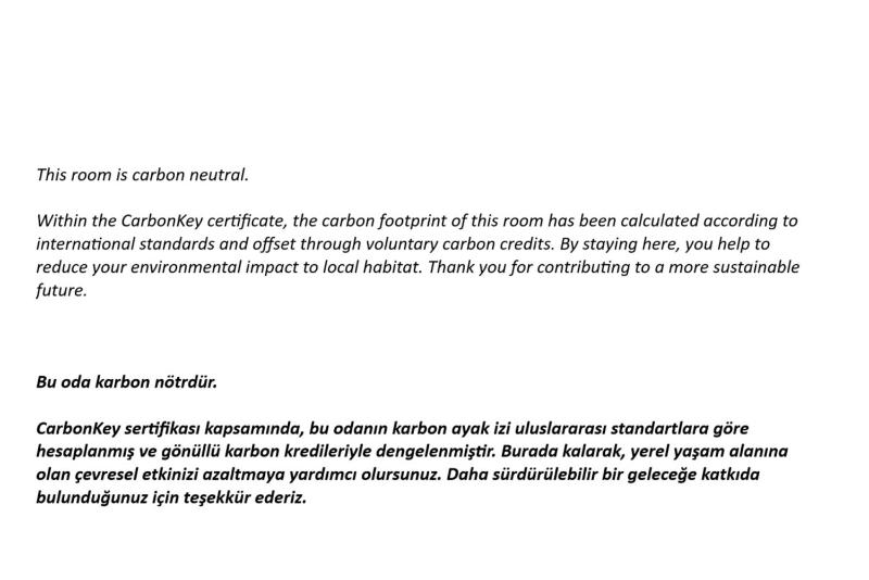 Carbon Neutral Hotel Room by Carbonkey-Commited certificate image 3