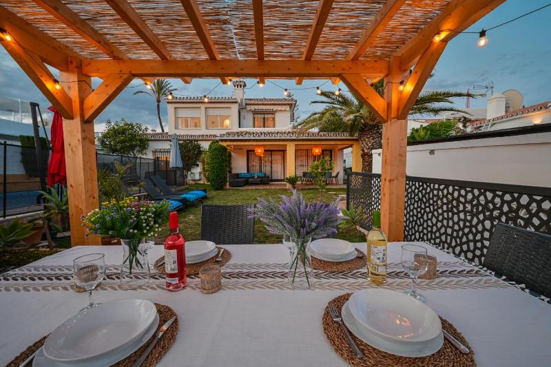 Typical beach house Las Chapas Playa with heated pool - image 1