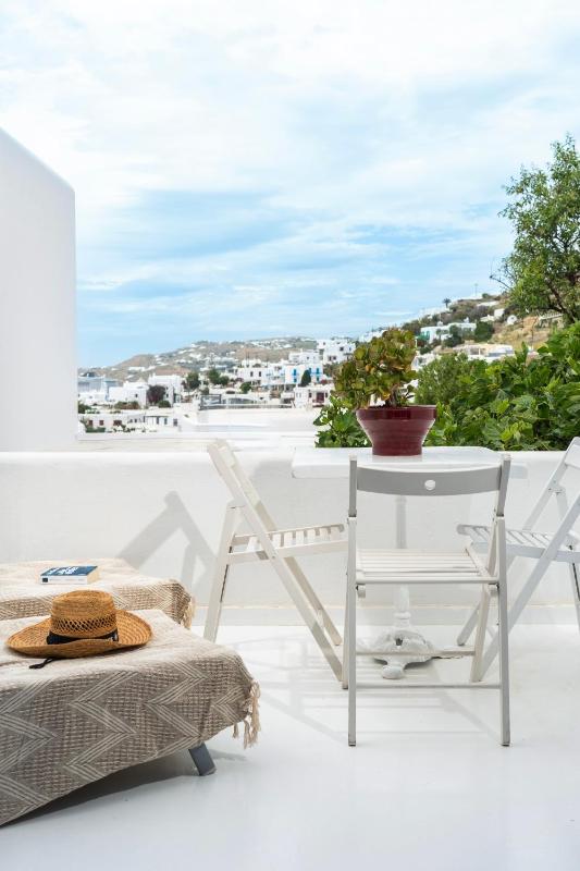 Mykonos town Apartment with Side Sea View image 1
