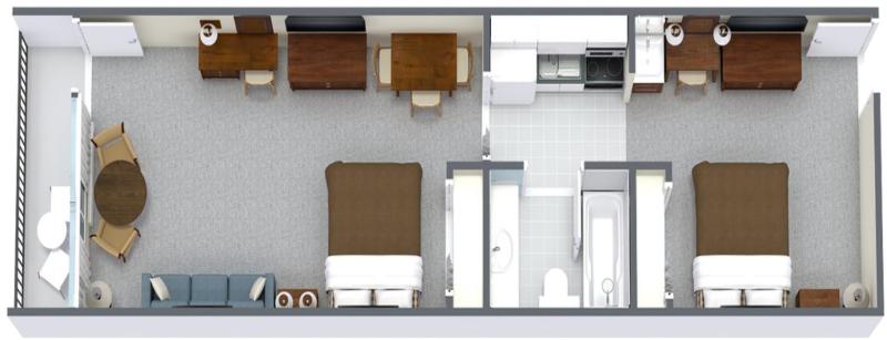 2 Room Oceanfront Efficiency Suite with 2 Queen Beds and 1 Sleeper Sofa - T1 image 4