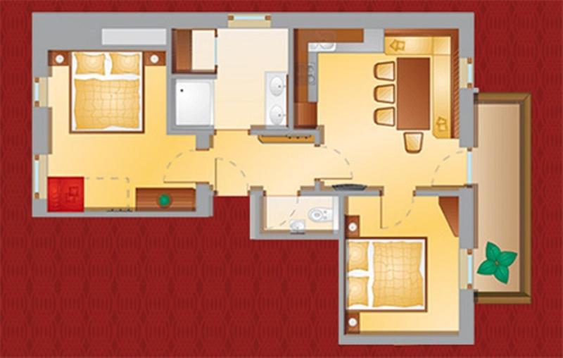 Two-Bedroom Apartment with Mountain View image 2