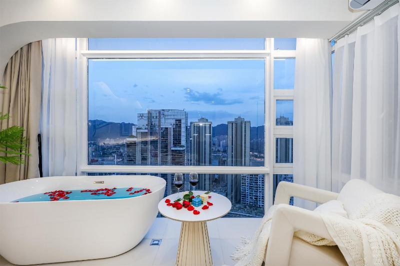 Baihong Sky View Studio with Deep Soak Tub - Jiefangbei Center - image 42