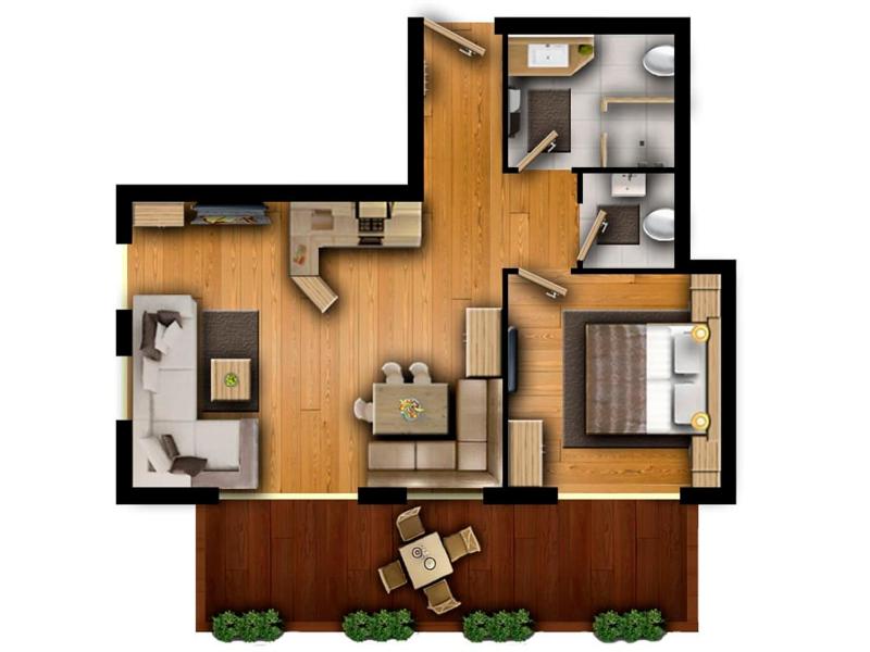 One-Bedroom Apartment (2 - 4 Adults) image 4