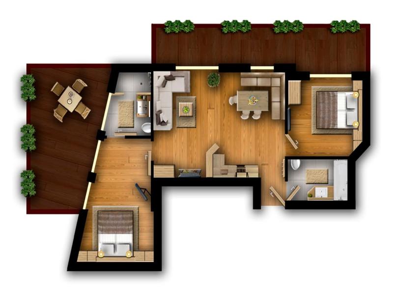 Comfort Two-Bedroom Apartment (4-6 Adults) image 4