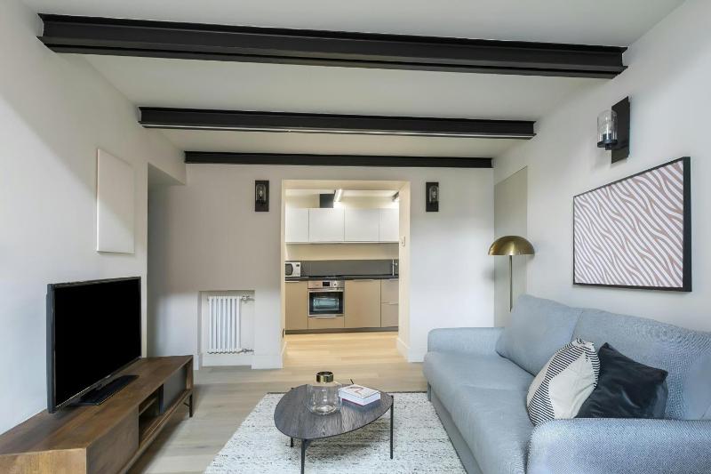 One-Bedroom Lofted Apartment with Queen Bed and Sofa Bed image 1