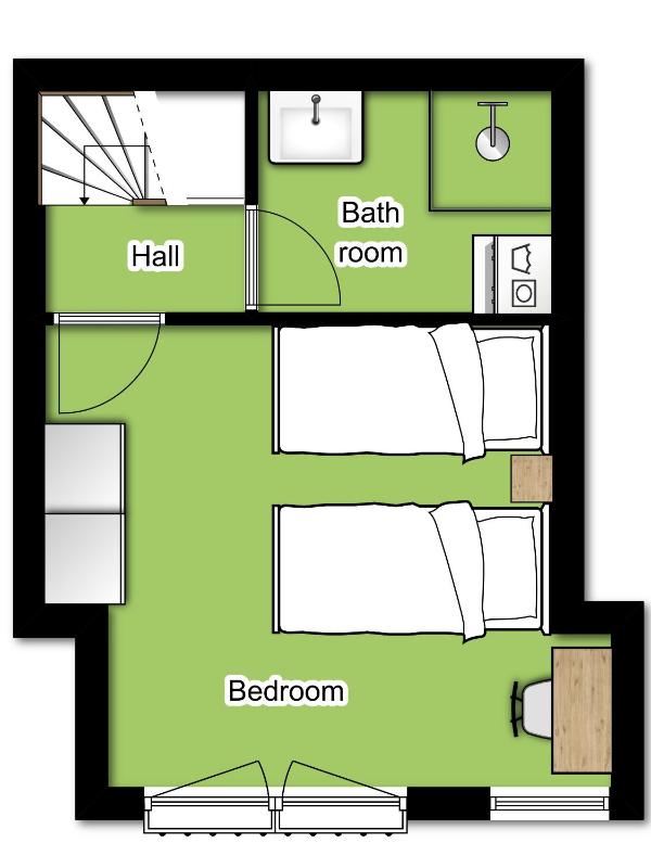 One-Bedroom Apartment (split level) image 2