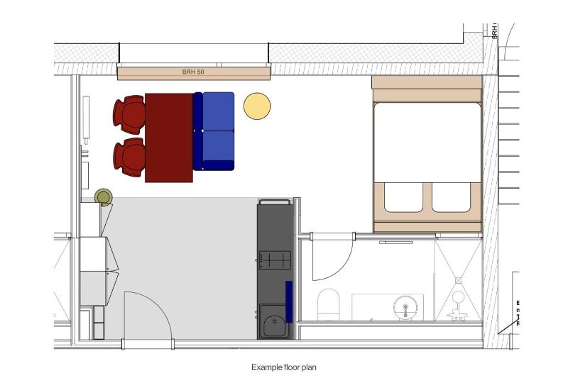 Design Apartment with Queen-Size-Bed image 2