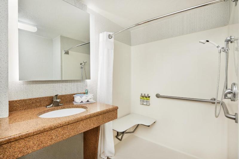 Queen Room with Two Queen Beds - Disability Access with Roll In Shower image 4