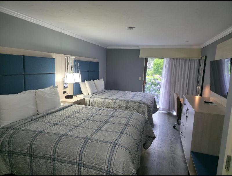 Deluxe Queen Room with Two Queen Beds and Patio - Non-Smoking image 2