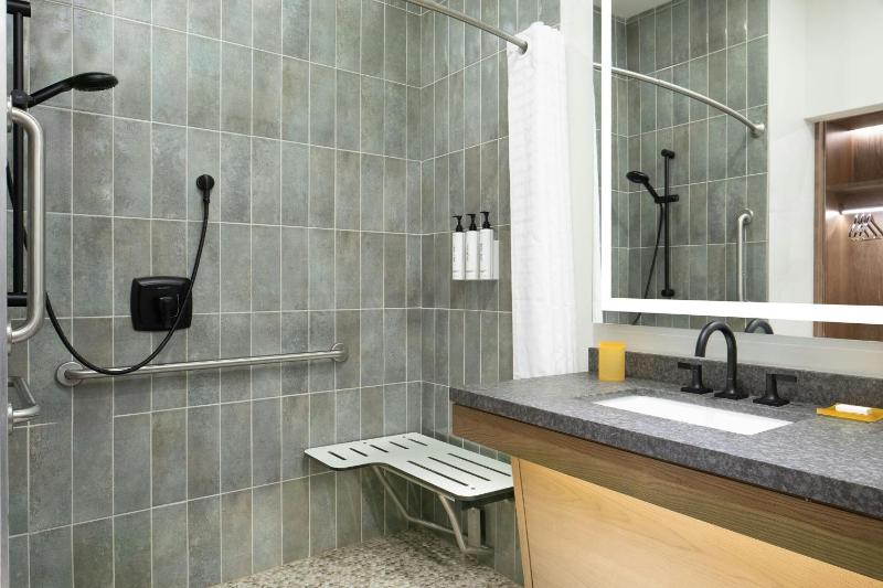 Standard Queen Room - Mobility/Hearing Accessible with Roll-In Shower  image 3