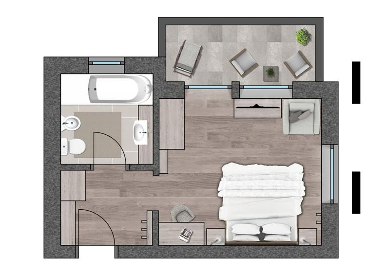 Double Room with Balcony image 2