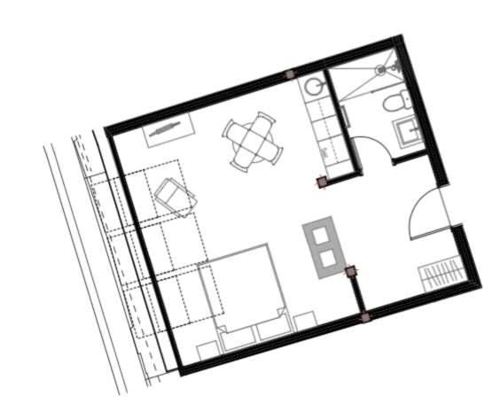 Domillion New modern Vilnius old town studio U2301 - image 7