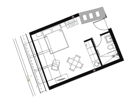 Domillion New modern Vilnius old town studio U2303 - image 3