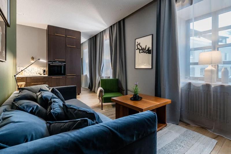 Domillion 1bdr brand-new Uzupis apt w free parking - image 12