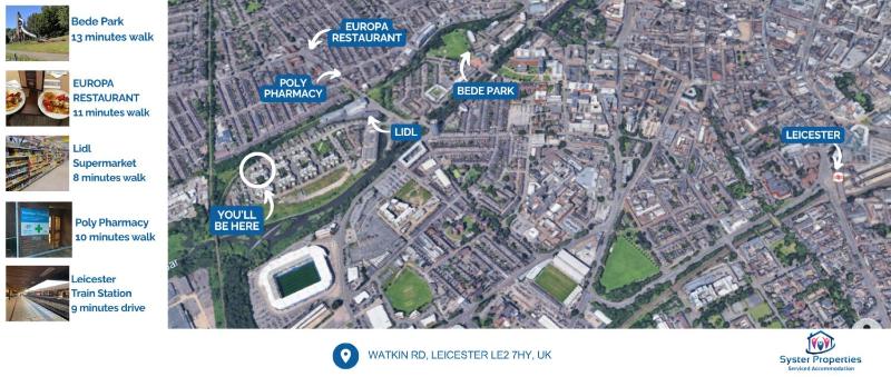 Syster Properties Modern Leicester Stay with Free Parking LE2 Area - image 45