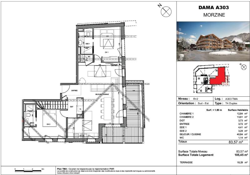 DAMA A303 : Splendide duplex idéalement placé 4 chambres 3 salles d'eau - image 16