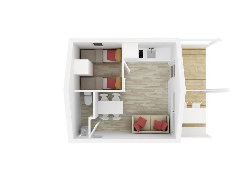 Family Bungalow with Shared Shower image 3