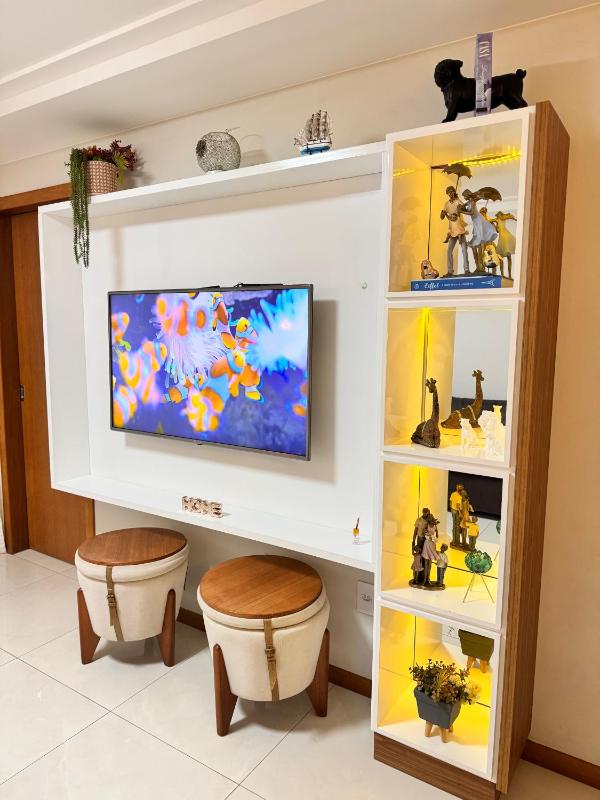 Magnífico APARTAMENTO de Charme - 3 quartos AR CONDICIONADOS SPLIT - Beira Mar 2 banheiros 2 Vagas Garagem 4 Varandas 2 Elevadores Redes para Descanso Wi-Fi Air Fryer Disney Plus HBO Max Cadeiras de Praia e Caixa Térmica - image 24