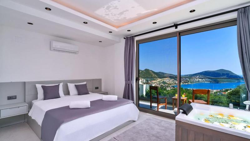 Kalkan 3 bedroom seaview villa with private pool hot tub - image 15