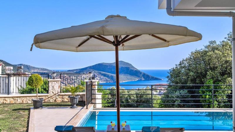Kalkan 3 bedroom seaview villa with private pool hot tub - image 14