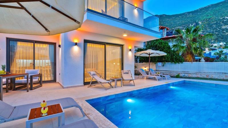 Kalkan 3 bedroom seaview villa with private pool hot tub - image 25