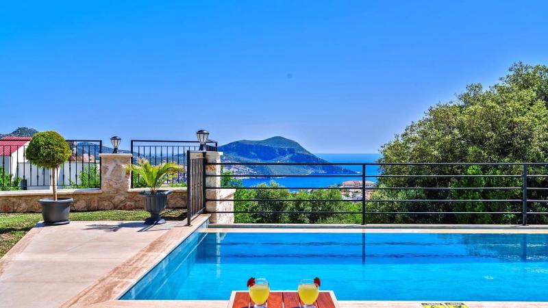 Kalkan 3 bedroom seaview villa with private pool hot tub - image 38