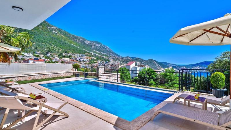 Kalkan 3 bedroom seaview villa with private pool hot tub - image 23