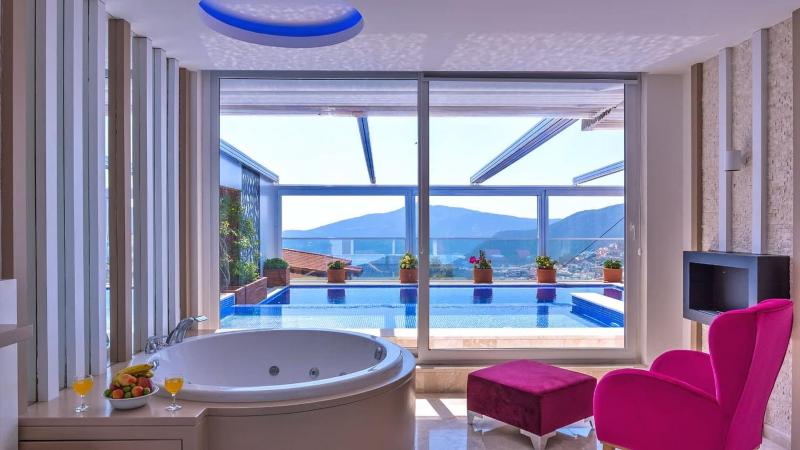 Kalkan 2 bedroom villa with private heated pool pool and Jacuzzi - image 19