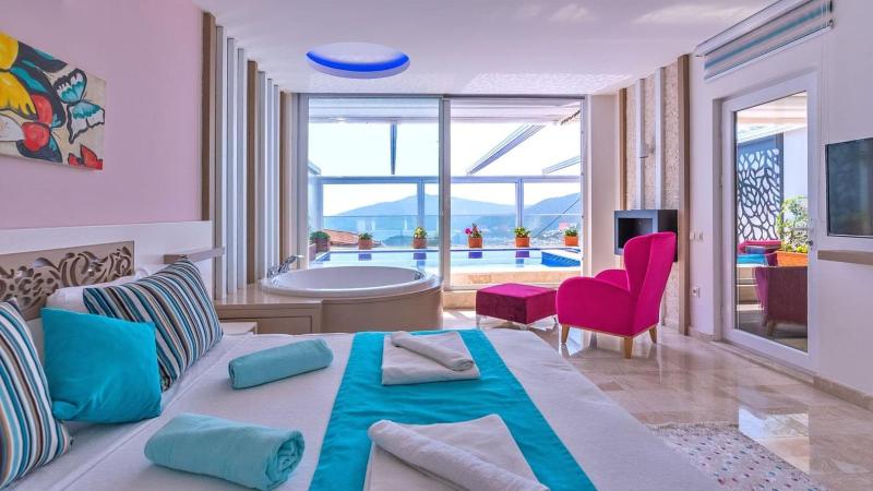 Kalkan 2 bedroom villa with private heated pool pool and Jacuzzi - image 22