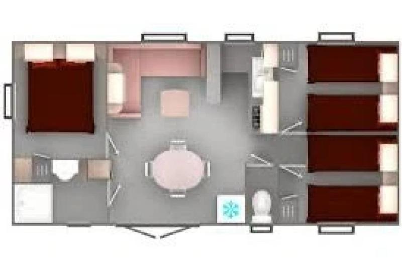 ZEcamping 4 familial piscine couverte chiens acceptés locatif TV 29m2 - image 41