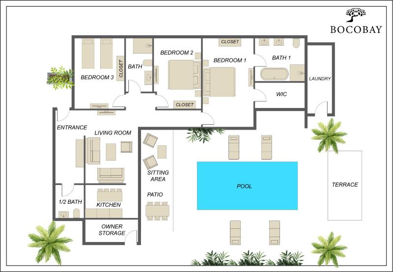 LUX 3BR with Pool Near Beach Villa Serenity By Bocobay - image 12