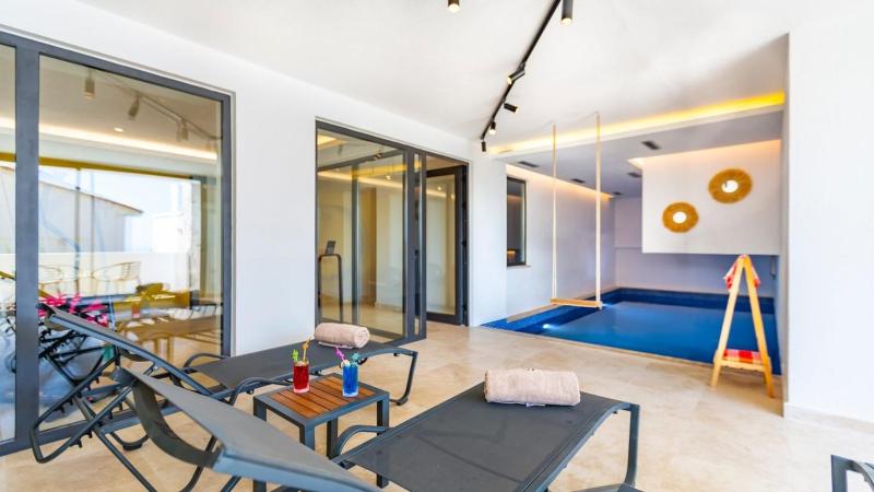 Kalkan 3 bedroom seaview villa with private Indoor and Outdoor Pool - image 27
